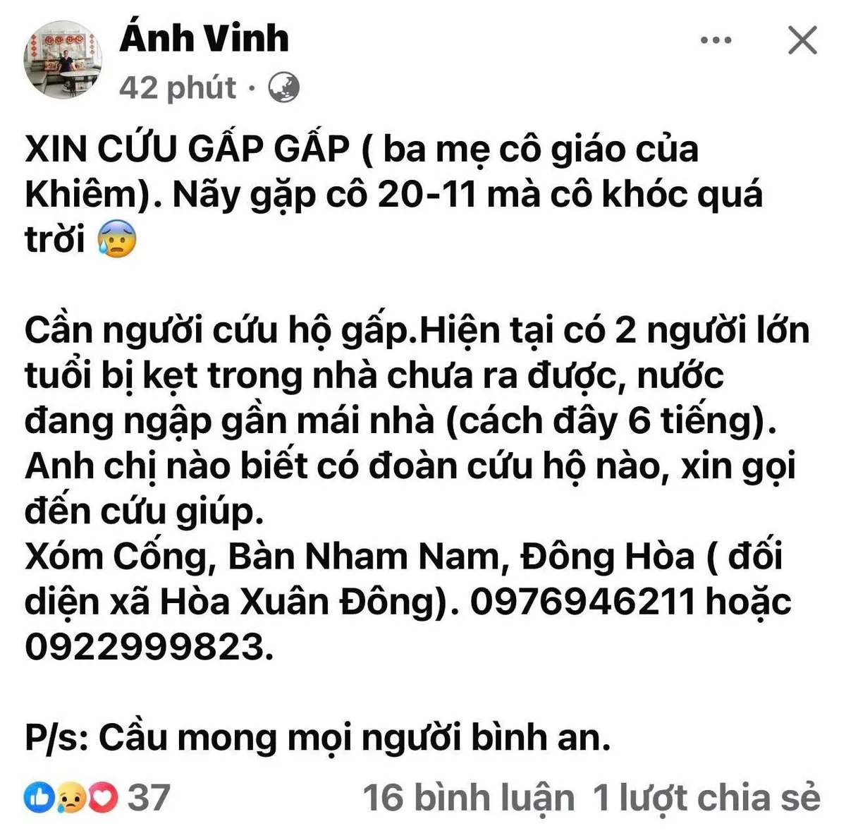 Người dân tại các tỉnh miền Trung kêu cứu do nước lũ dâng cao - Ảnh 2.
