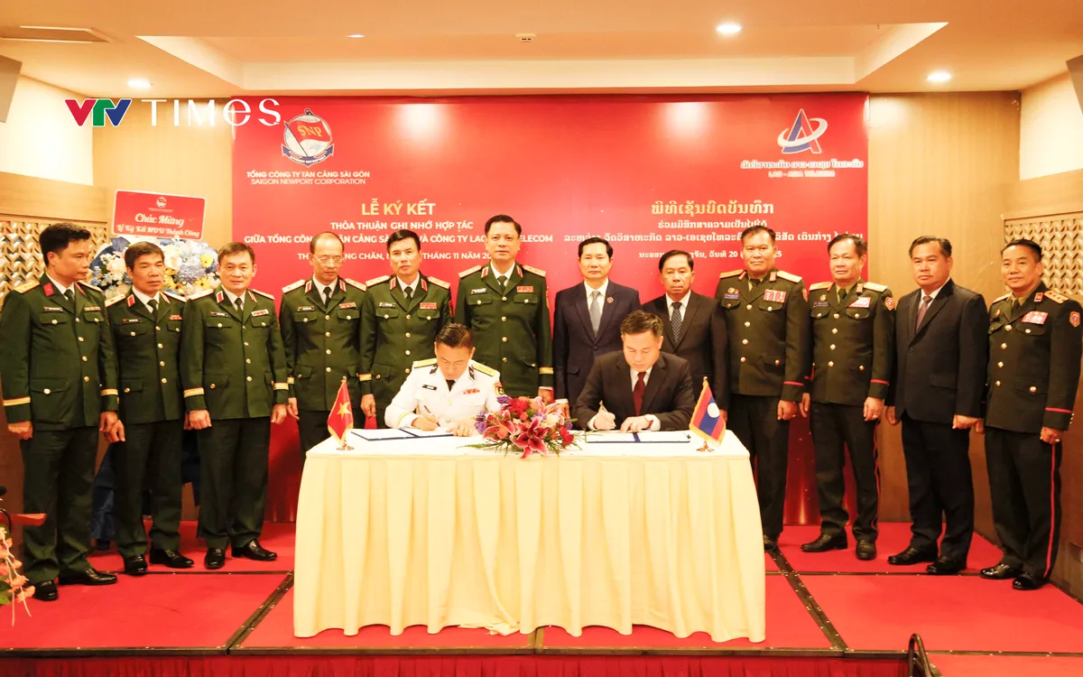 Tổng công ty Tân Cảng Sài Gòn và Công ty Lao - Asia Telecom ký kết thỏa thuận ghi nhớ hợp tác trong lĩnh vực logistics.