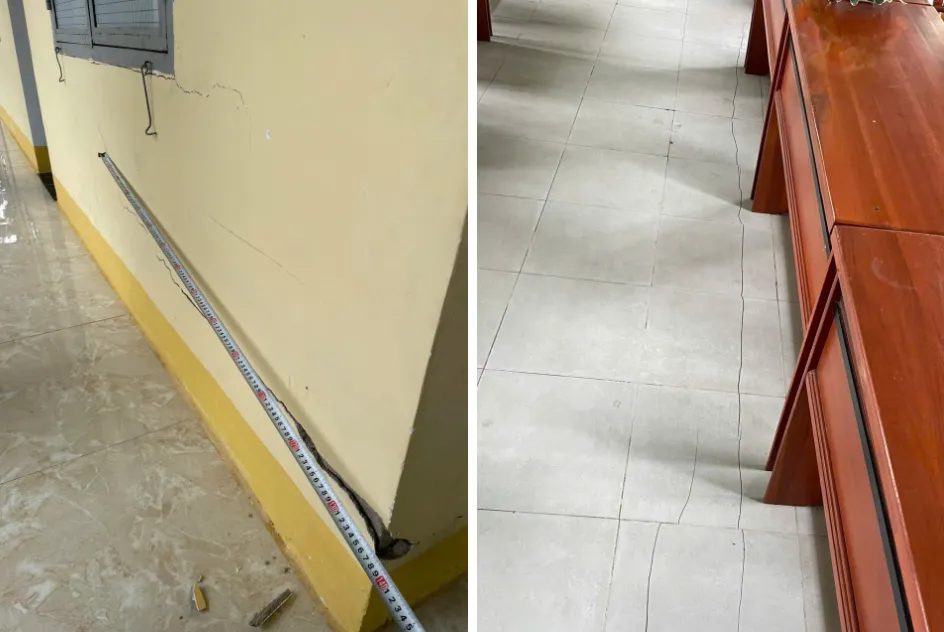 Gia Lai: Sau tiếng nổ dưới đất, nhiều nhà ở xã Ia Rsai xuất hiện vết nứt - Ảnh 2.