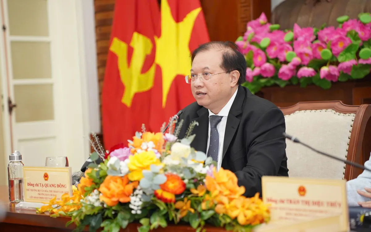 Thứ trưởng Bộ VHTTDL Tạ Quang Đông - Ảnh: Anh Vũ