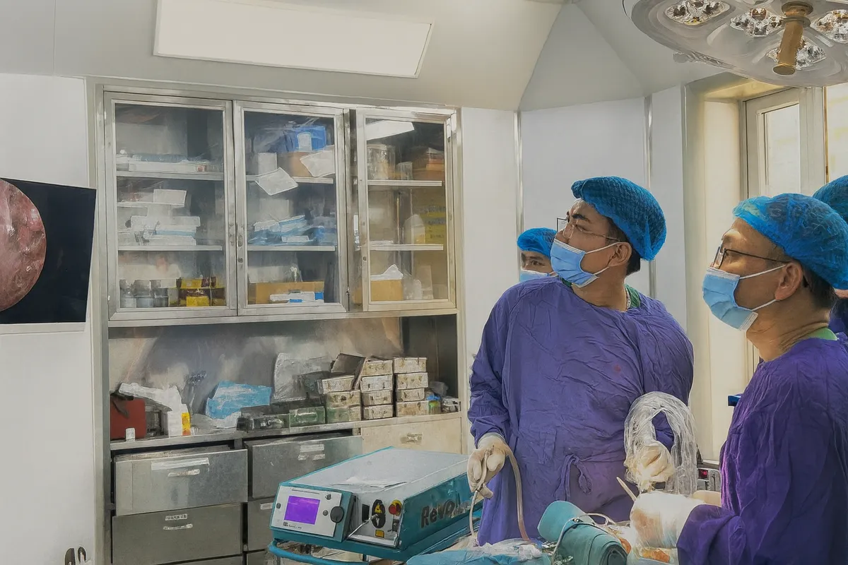 Ứng dụng kỹ thuật mới trong phẫu thuật nội soi bóc tách u khoang bên họng- Ảnh 2.