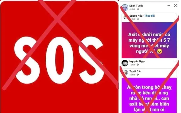 Cơ quan chức năng tỉnh Đắk Lắk bác bỏ tin đồn về việc các bình axit sunfuric trôi dạt ra biển, có trường hợp ngộp thở tử vong. Ảnh: Công an cung cấp