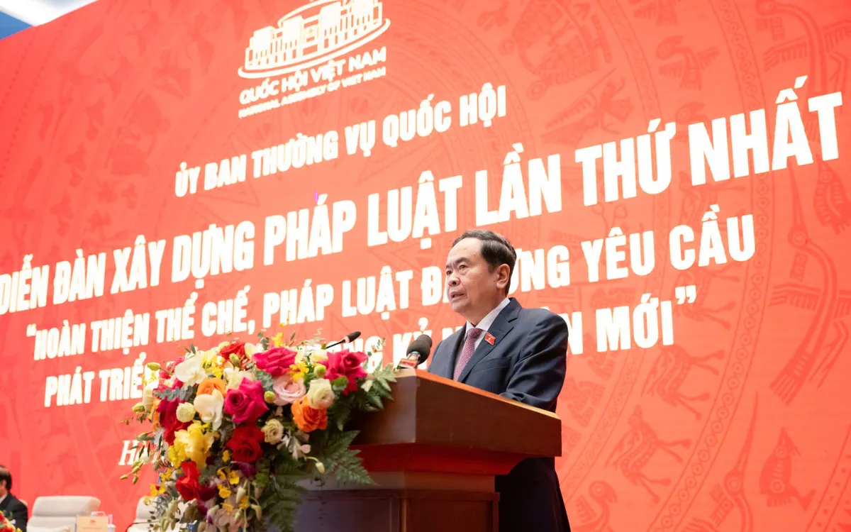 Chủ tịch Quốc hội Trần Thanh Mẫn chủ trì và phát biểu khai mạc tại Diễn đàn xây dựng pháp luật lần thứ Nhất