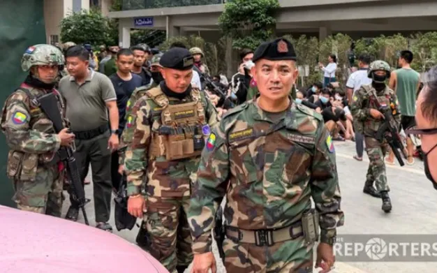 Myanmar thực hiện cuộc đột kích vào trung tâm lừa đảo Shwe Kokko vào ngày 18/11 (Ảnh: The Reporters)