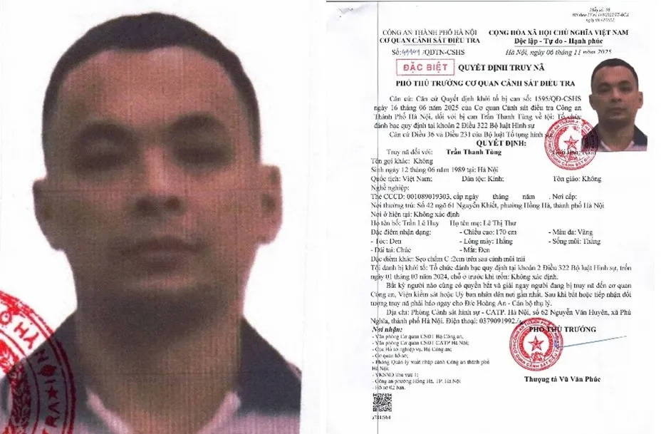 Truy nã đối tượng tổ chức đánh bạc - Ảnh 1.