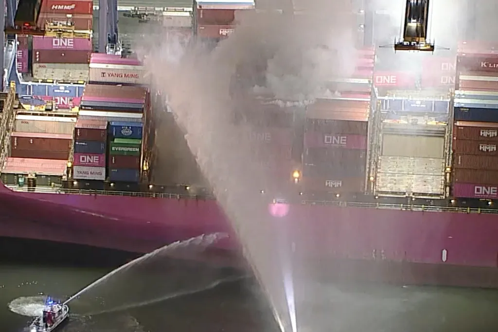 Tàu bốc cháy ở cảng, chính quyền Los Angeles (Mỹ) ban bố tình trạng khẩn cấp nghiêm trọng- Ảnh 2.