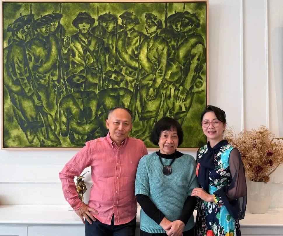 “Hồi hương” hai bức tranh quý của nữ họa sĩ Đặng Thị Khuê - Ảnh 2.