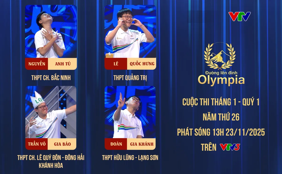 Đường lên đỉnh Olympia: Nam sinh Khánh Hòa giành vé đầu tiên thi Quý năm thứ 26 - Ảnh 1.