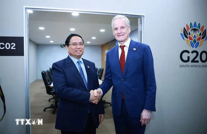 Thủ tướng Phạm Minh Chính gặp Thủ tướng các nước Đức, Ai Cập, Na Uy - Ảnh 2.