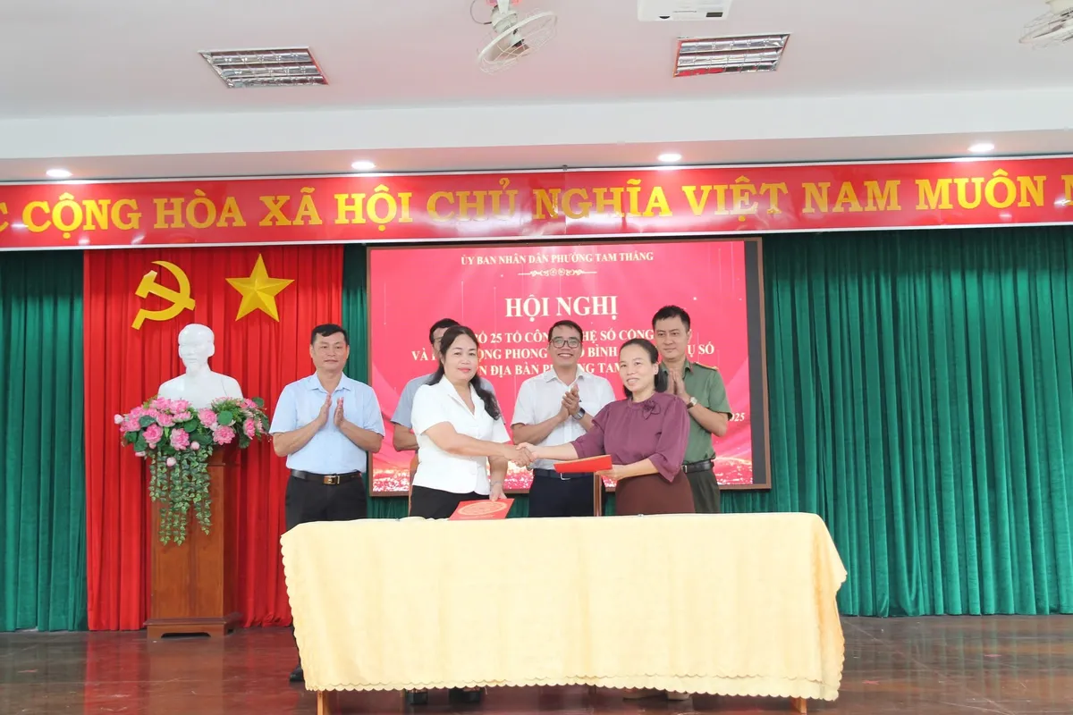 Phường Tam Thắng thành lập 25 Tổ Công nghệ số cộng đồng hỗ trợ người dân - Ảnh 1.