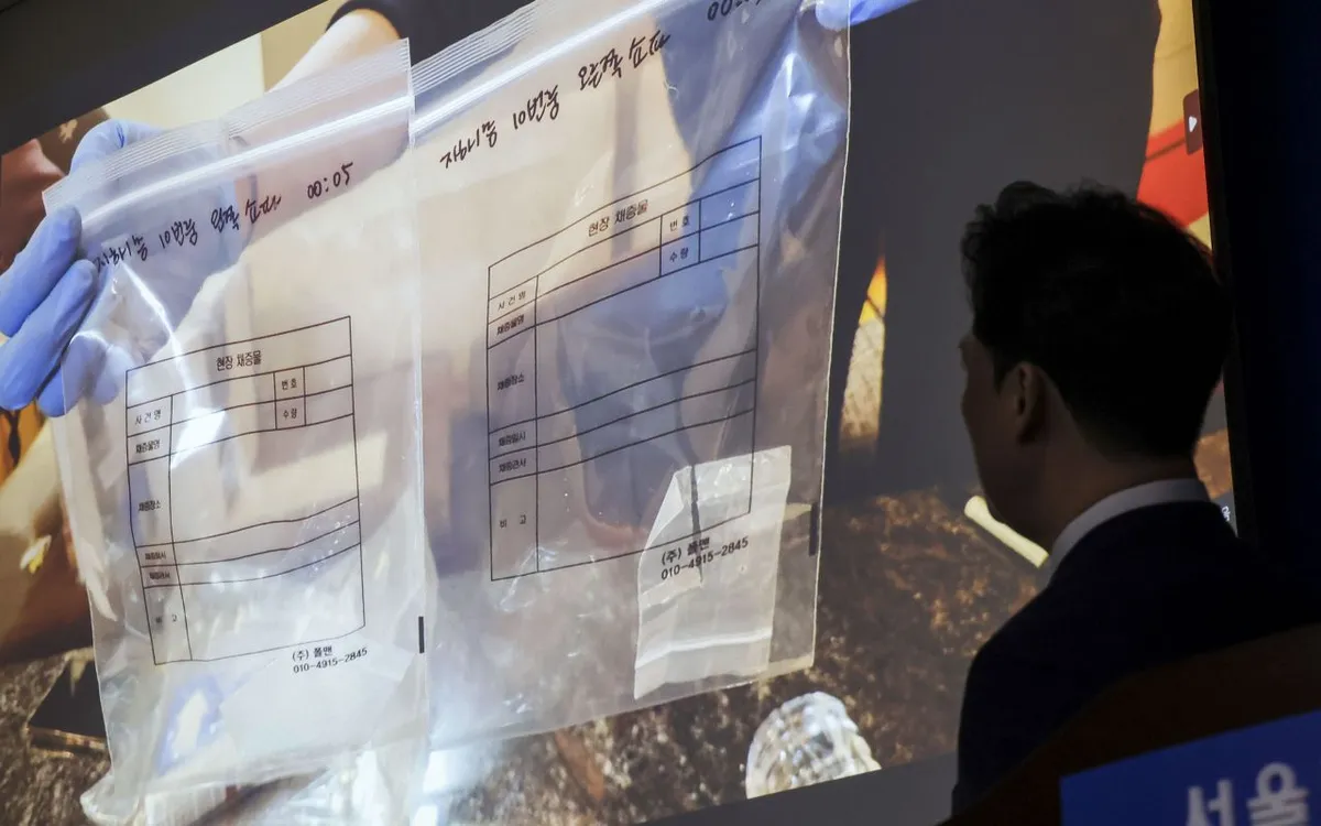 Hình ảnh cho thấy thuốc lắc và ketamine được tìm thấy tại một cơ sở giải trí ở Seoul, Hàn Quốc (Ảnh: Newsis)