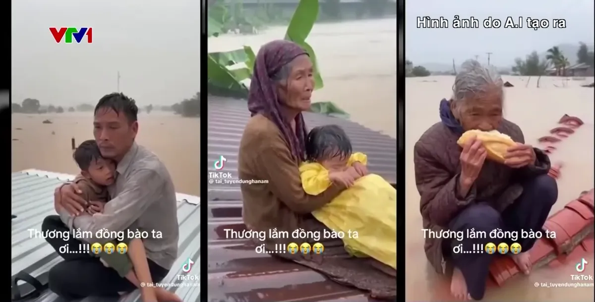 Cảnh giác với video ngụy tạo bằng AI về thiên tai - Ảnh 1.