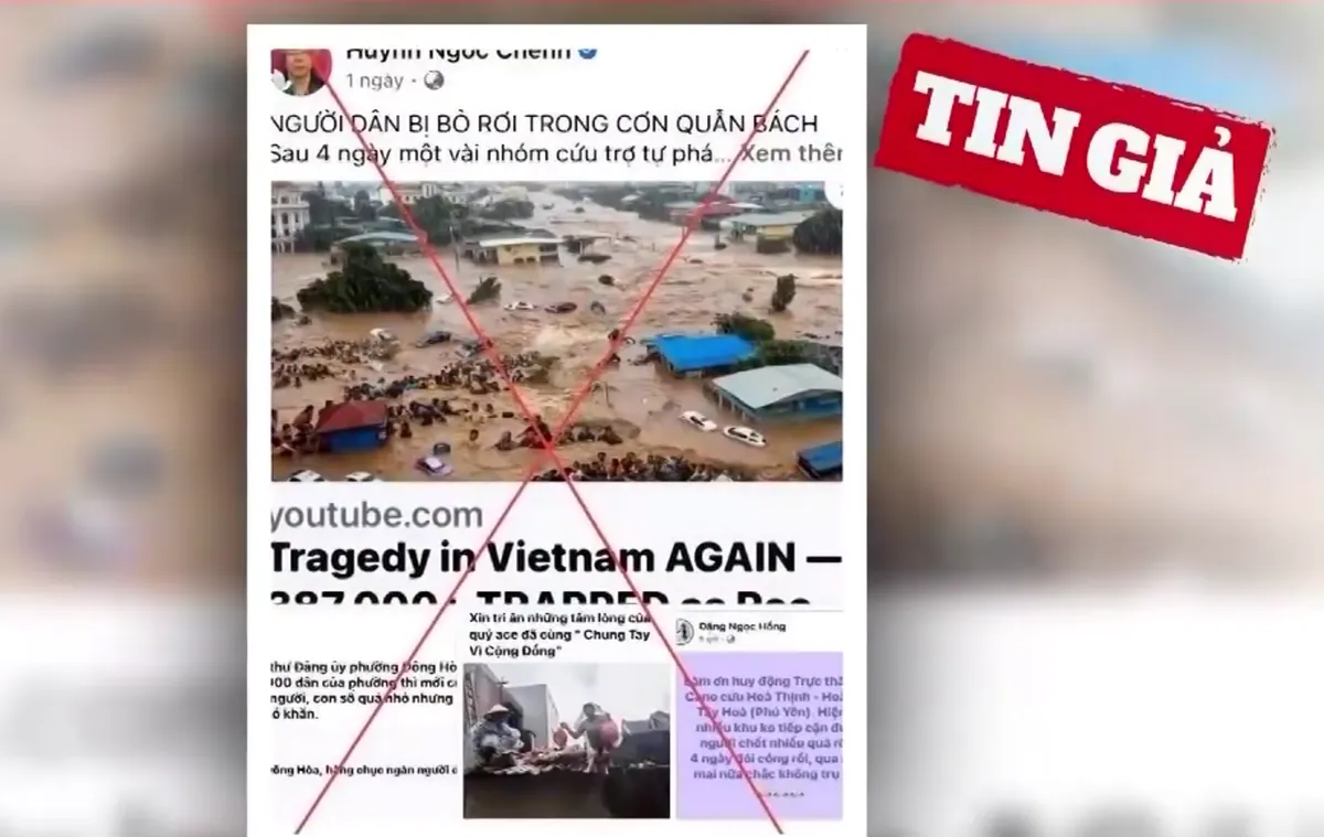 Thận trọng trước những thông tin giả về mưa lũ miền Trung trên mạng xã hội - Ảnh 2.