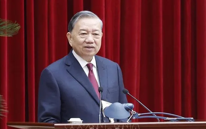 Tổng Bí thư Tô Lâm phát biểu. Ảnh: Thống Nhất/TTXVN