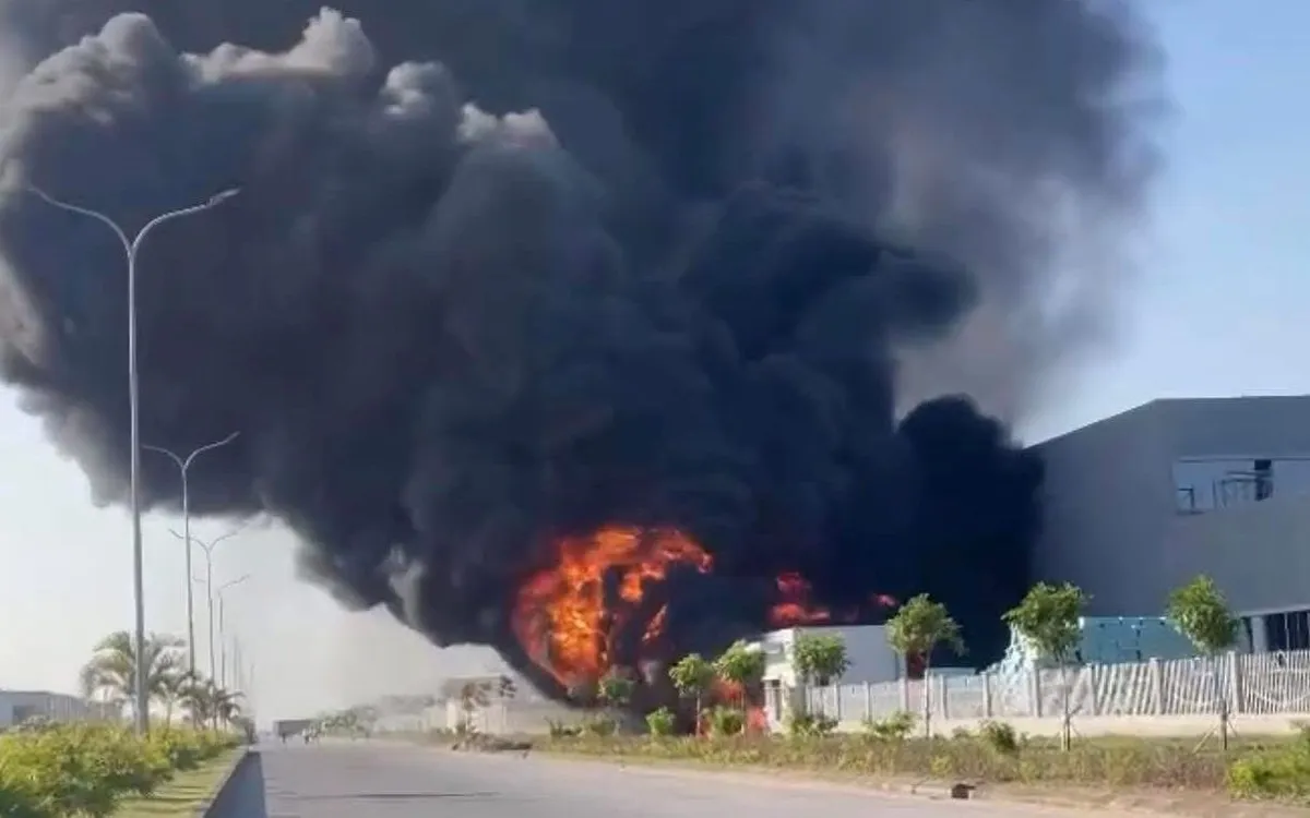 Hiện trường vụ cháy. Ảnh: Công an Hải Phòng