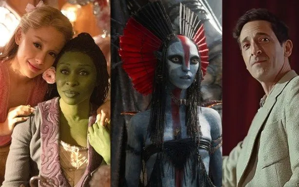 Ảnh từ các phim : Wicked, Avatar: Fire and Ash,The Brutalist