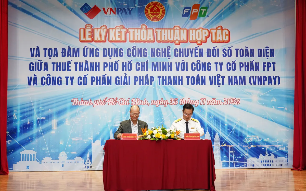 ہو چی منہ سٹی ٹیکس ڈیپارٹمنٹ اور ایف پی ٹی کے نمائندوں نے ایک تعاون کے معاہدے پر دستخط کیے۔