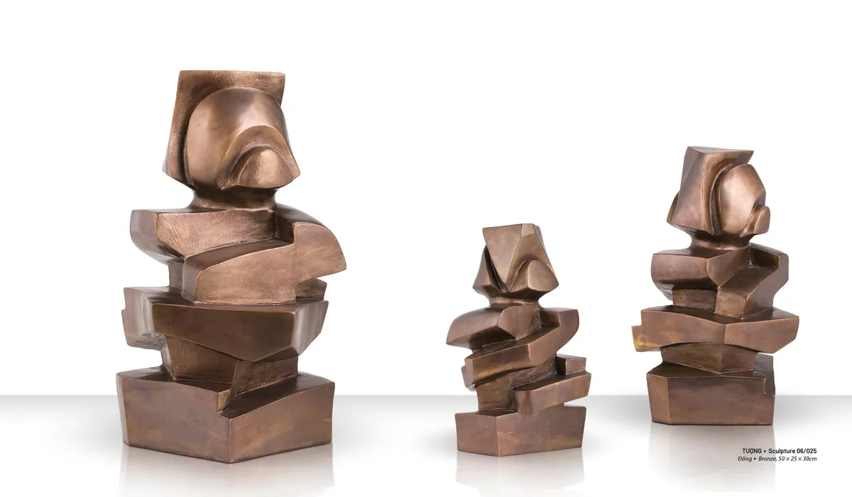 Đối thoại với cảm xúc qua nghệ thuật tạo hình của họa sĩ Đinh Phong - Ảnh 3.