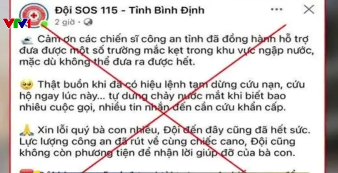 Đăng tin sai về việc tạm dừng cứu hộ, một quản trị viên bị xử phạt - Ảnh 1.