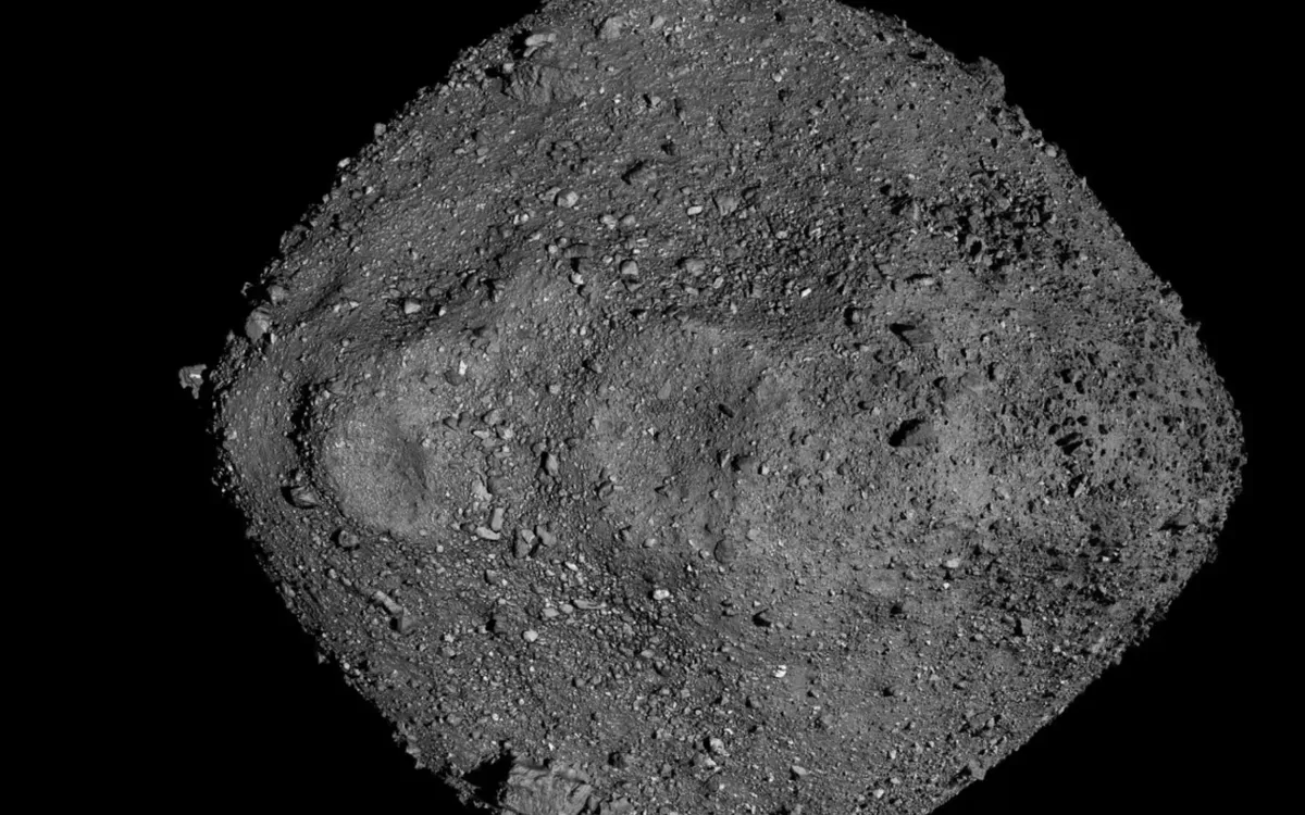 Mô phỏng tiểu hành tinh Bennu được tạo ra từ những quan sát của tàu vũ trụ OSIRIS-REx (Ảnh: NASA/Đại học Arizona)