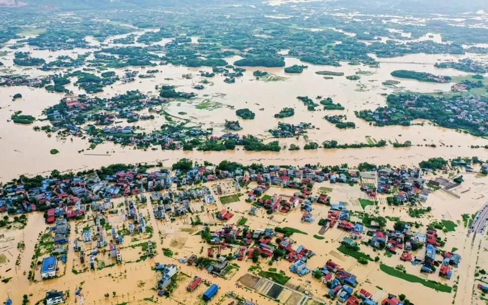Nhiều khu vực nội thị của Thái Nguyên bị ngập sau những cơn mưa lớn. (Ảnh minh hoạ)