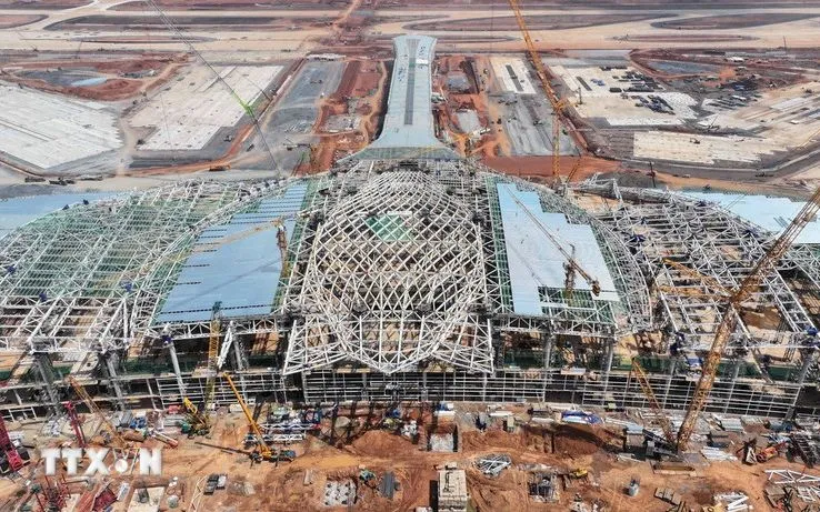 Nhà ga hành khách Sân bay Long Thành. (Ảnh: TTXVN)