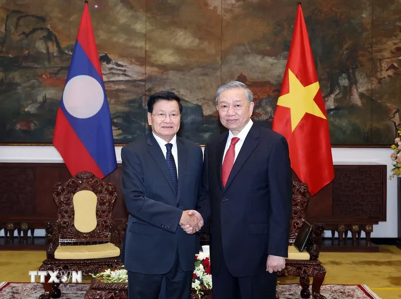 Bài viết của Tổng Bí thư, Chủ tịch nước Lào về thắng lợi vĩ đại, thành tựu to lớn của Việt Nam- Ảnh 1. Bài viết của Tổng Bí thư, Chủ tịch nước Lào về thắng lợi vĩ đại, thành tựu to lớn của Việt Nam- Ảnh 1.