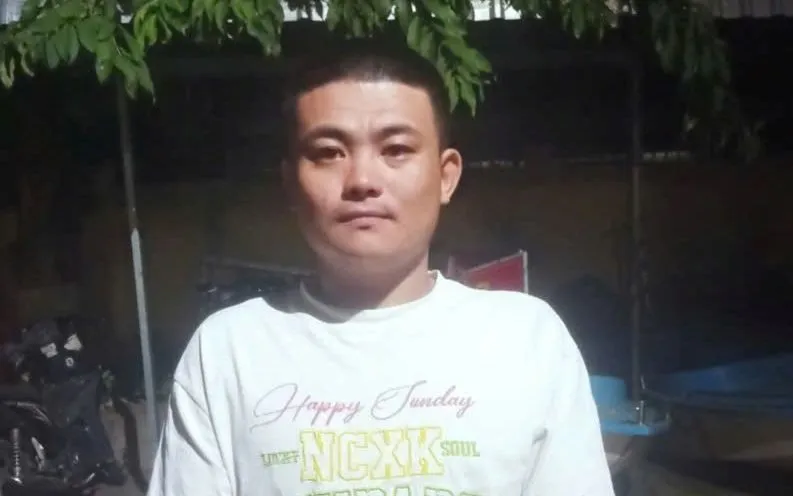 Đối tượng La Văn Lộc tại cơ quan Công an. Ảnh: CA