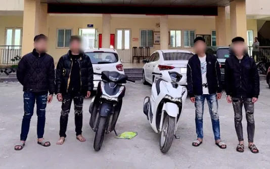 Các đối tượng trong vụ việc. Ảnh: CA Hà Nội