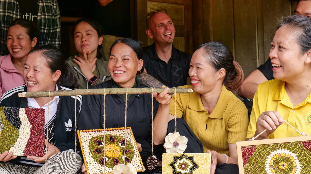 Nghệ thuật từ hạt ngô: Khi nông sản Lân Nóng "kể" chuyện du lịch xanh - Ảnh 9.