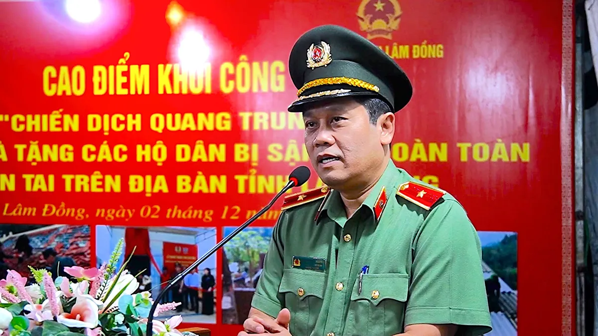 Công an phát động “Chiến dịch Quang Trung” dựng lại nhà cho người dân tại Lâm Đồng- Ảnh 2. Công an phát động “Chiến dịch Quang Trung” dựng lại nhà cho người dân tại Lâm Đồng- Ảnh 2.