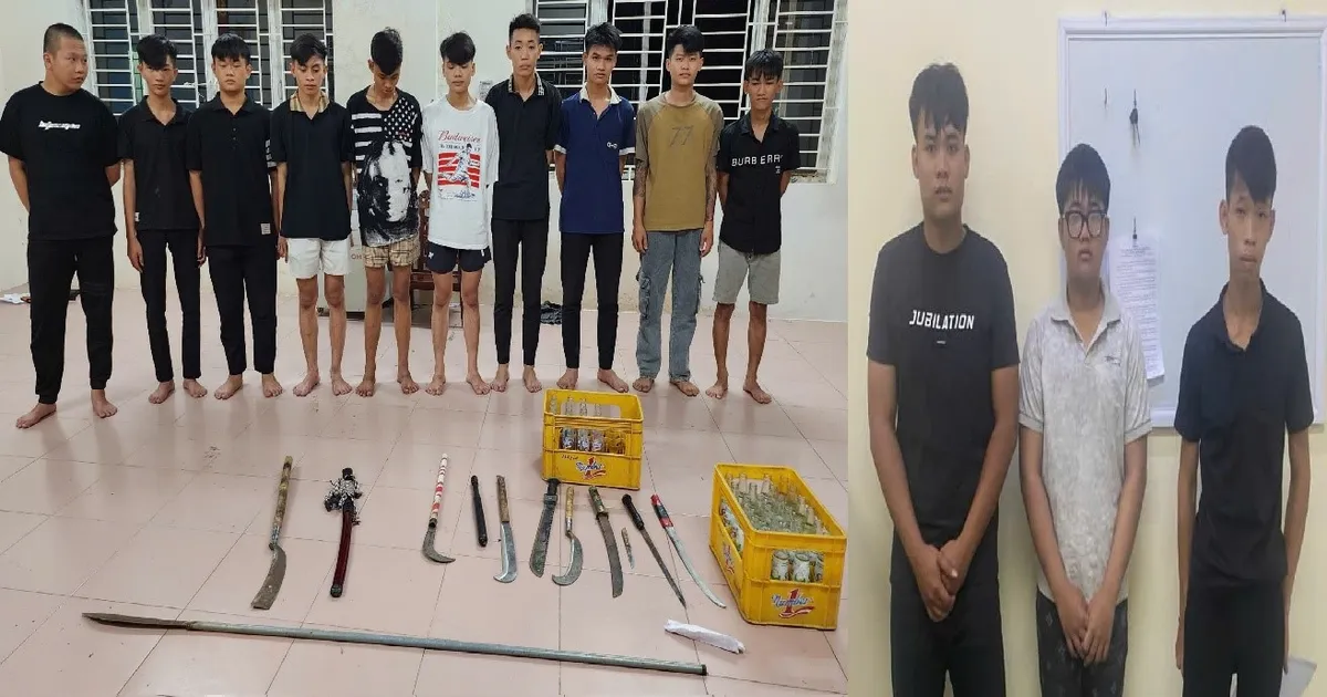 Ngăn chặn kịp thời nhóm thanh thiếu niên mang hung khí hẹn “giải quyết mâu thuẫn”- Ảnh 1. Ngăn chặn kịp thời nhóm thanh thiếu niên mang hung khí hẹn “giải quyết mâu thuẫn”- Ảnh 1.