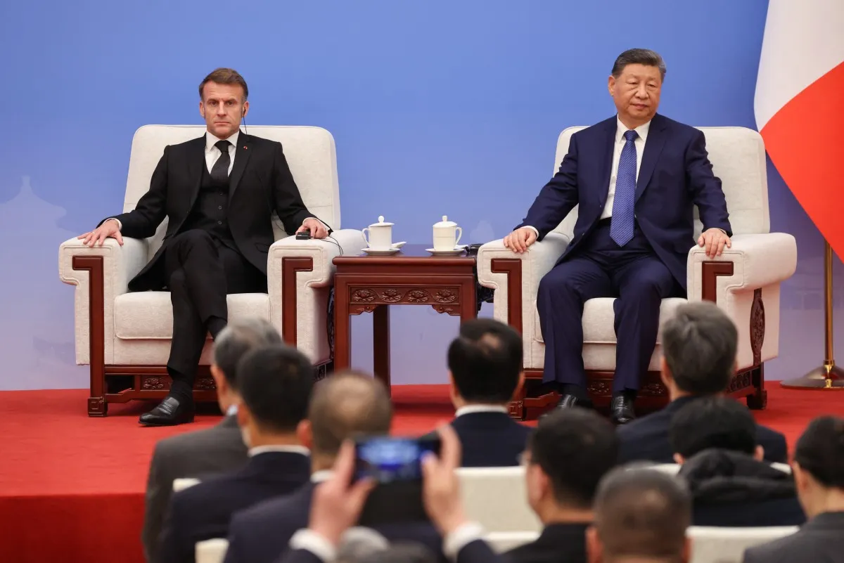 Tổng thống Pháp Macron hội đàm với Chủ tịch Trung Quốc Tập Cận Bình tại Bắc Kinh- Ảnh 2.