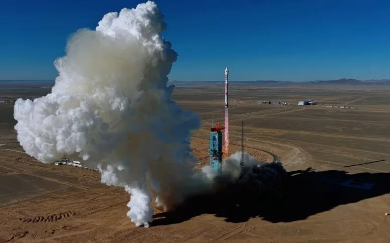 Tên lửa tái sử dụng của Trung Quốc phát nổ trong lần thử quỹ đạo đầu tiên tại Alxa League, Nội Mông, ngày 3/12/2025 (Ảnh: LandSpace)