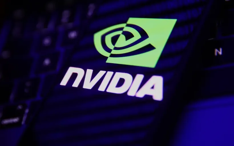 Biểu tượng của Tập đoàn Nvidia. Ảnh: Getty Images/TTXVN