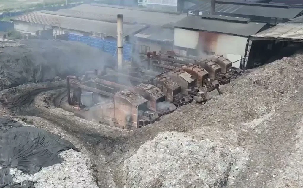 Một khu vực xử lý chất thải tại bãi rác Đa Phước.