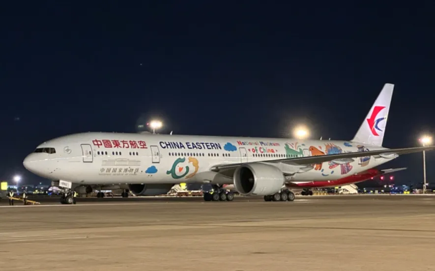 Chuyến bay MU745 của China Eastern Airlines tại sân bay quốc tế Phố Đông Thượng Hải trước giờ cất cánh, ngày 4/12/2025 (Ảnh: China Eastern Airlines)