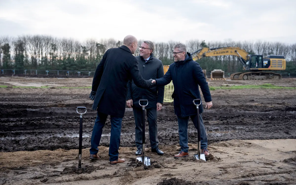 Lễ khởi công nhà máy quân sự Fire Point ở Vojens, Nam Jutland, Đan Mạch (Ảnh: Ritzau Scanpix/AP)
