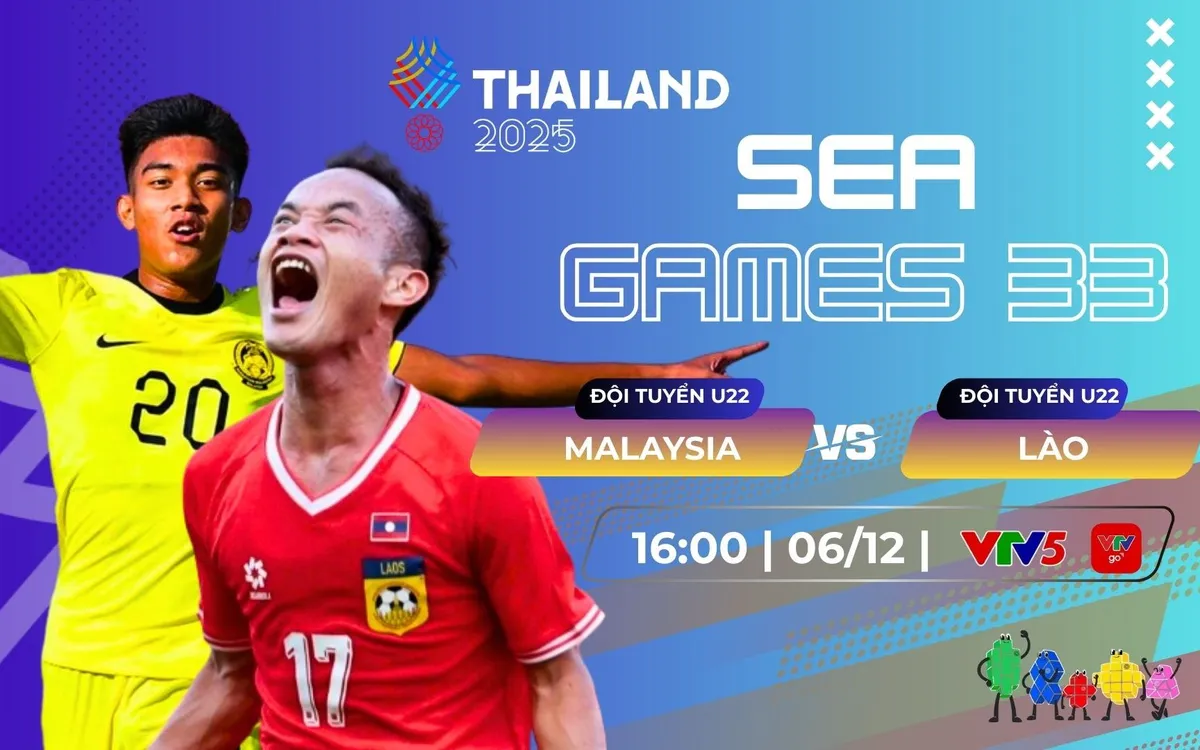 U22 Malaysia vs U22 Lào: Khó đoán! 16h00 hôm nay (6/12) trực tip trên VTV5, VTVgo - Ảnh 1.