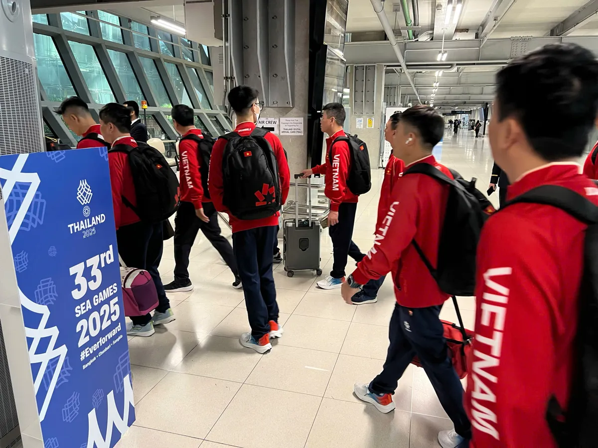 Đo&agrave;n Thể thao Việt Nam tới Th&aacute;i Lan, sẵn s&agrave;ng chinh phục SEA Games 33- Ảnh 1.