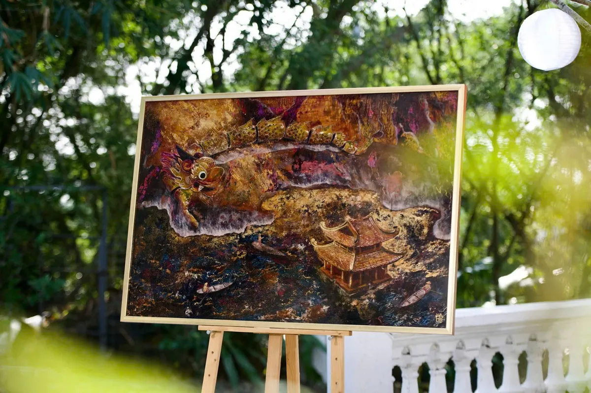 Không gian nghệ thuật Vóc thu: Đưa sơn mài truyền thống đến gần với công chúng - Ảnh 3.