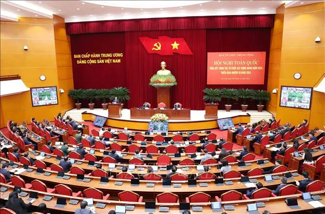 Hội nghị toàn quốc triển khai công tác Tổ chức xây dựng Đảng năm 2026 - Ảnh 1.