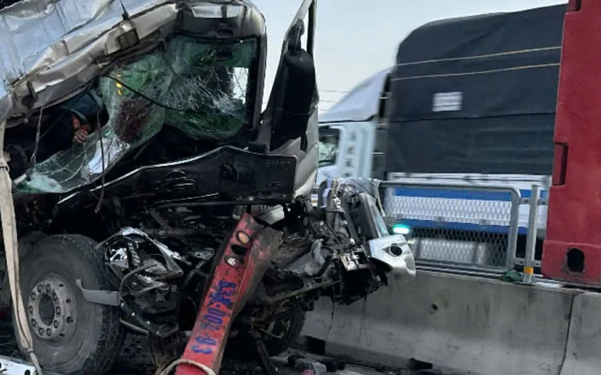 Hiện trường vụ tai nạn.