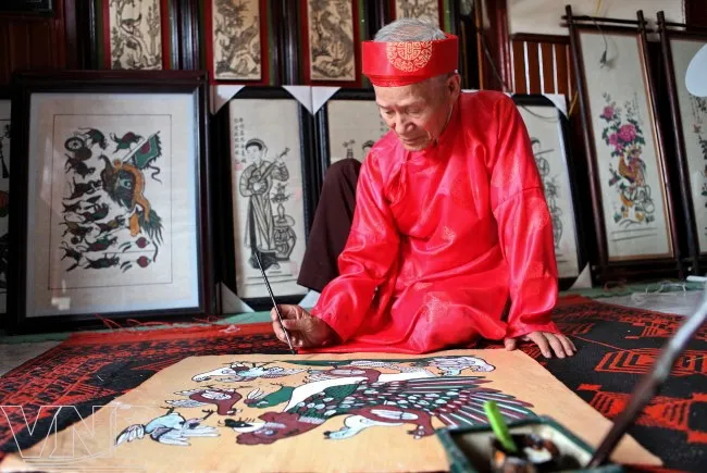 Tranh Đ&ocirc;ng Hồ: M&oacute;n qu&agrave; Tết xưa được UNESCO cứu c&aacute;nh khẩn cấp- Ảnh 1.