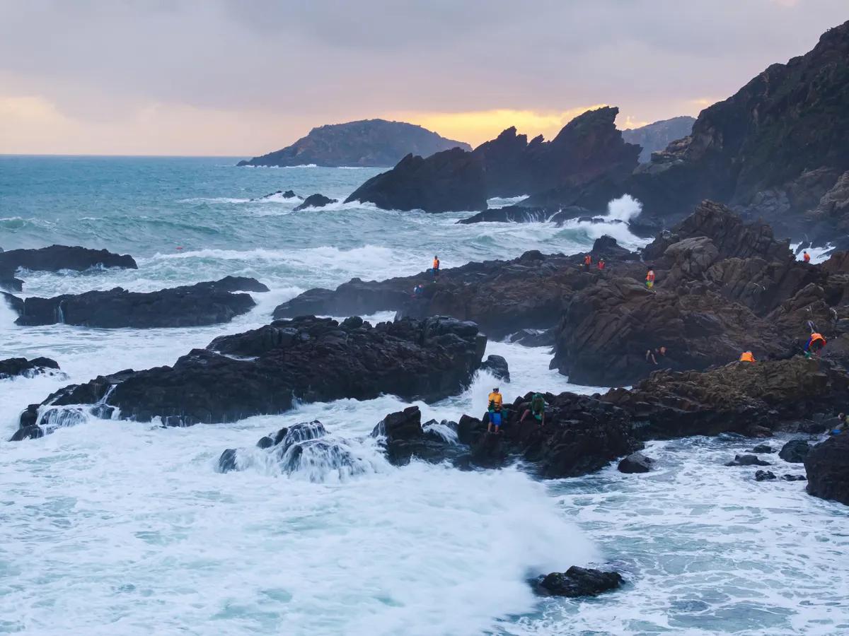 Gian nan nhặt “vàng đen” mùa biển động - Ảnh 5.