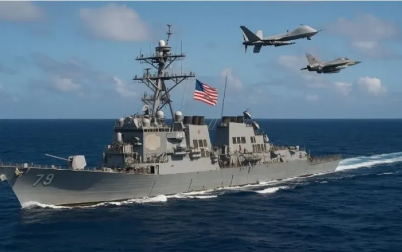 Mỹ triển khai quân đội tới vùng biển Caribe (Ảnh: Guyna Graphic)