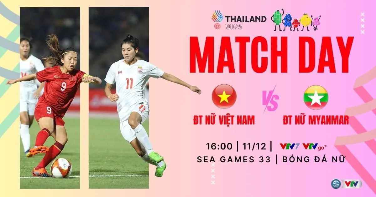 Lịch thi đấu và trực tiếp bóng đá SEA Games 33 hôm nay (11/12) trên VTV: Tâm điểm U22 Việt Nam, ĐT nữ Việt Nam    - Ảnh 1.