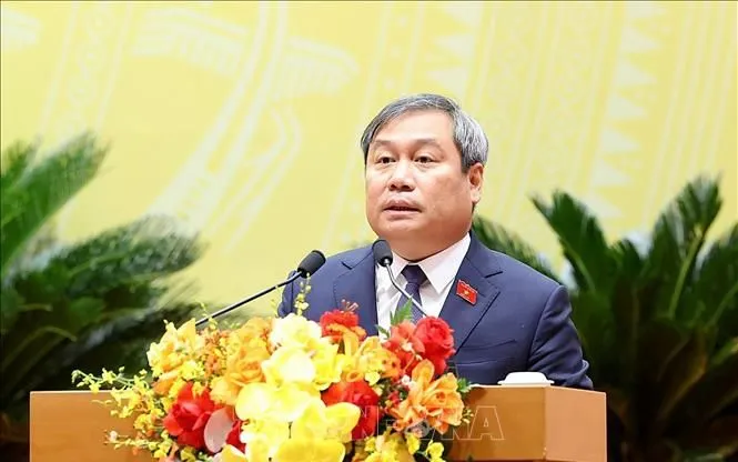 Chủ tịch Ủy ban nhân dân thành phố Hà Nội Vũ Đại Thắng. Ảnh: An Đăng/TTXVN