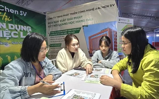 Liên đoàn Lao động Hải Phòng khai mạc Ngày hội tư vấn việc làm lần thứ nhất - năm 2025. Ảnh minh họa: Minh Thu/TTXVN