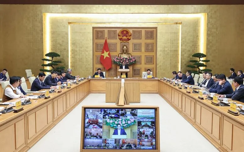 Thủ tướng Phạm Minh Chính chủ trì phiên họp thứ 22 của Ban Chỉ đạo Nhà nước các công trình, dự án quan trọng quốc gia, trọng điểm ngành giao thông vận tải - Ảnh: VGP/Nhật Bắc